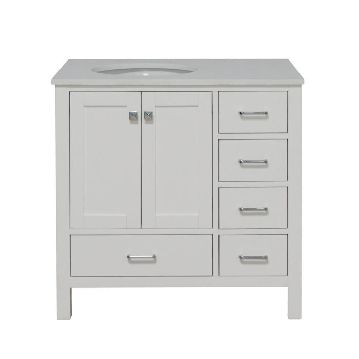 Joss & Main Matias 36'' Free Standing Single Bathroom Vanity with Top